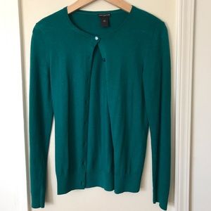Ann Taylor Green Cardigan